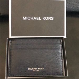 Michael Kors. NWT. Card holder  navy blue